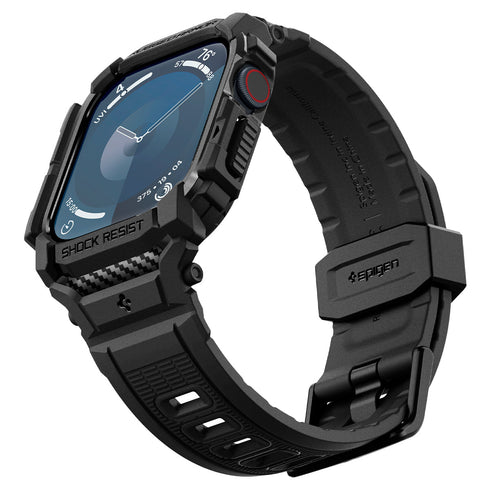 Spigen Apple Watch 11/10 Series Case+Band – Rugged Armor Pro